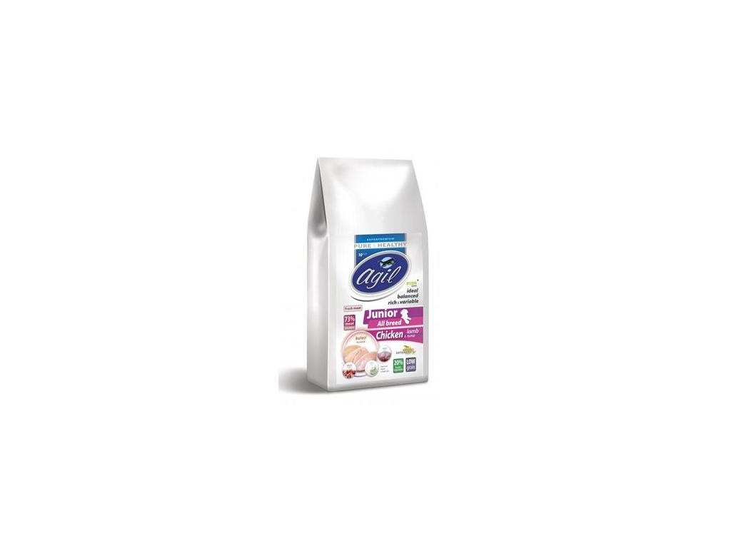 Agil Junior All Breed Low Grain Chicken, Lamb, Tuna 10 kg z kategorie Chovatelské potřeby a krmiva pro psy > Krmiva pro psy > Granule pro psy
