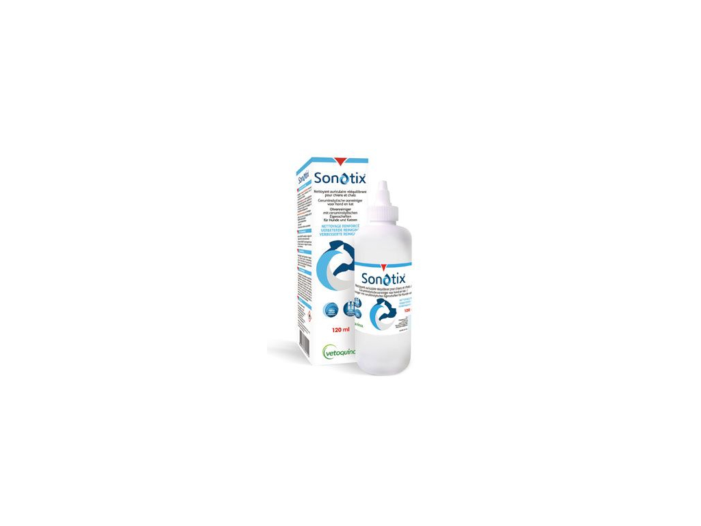 Sonotix 120ml z kategorie Chovatelské potřeby a krmiva pro psy > Hygiena a kosmetika psa > Oční a ušní péče psa