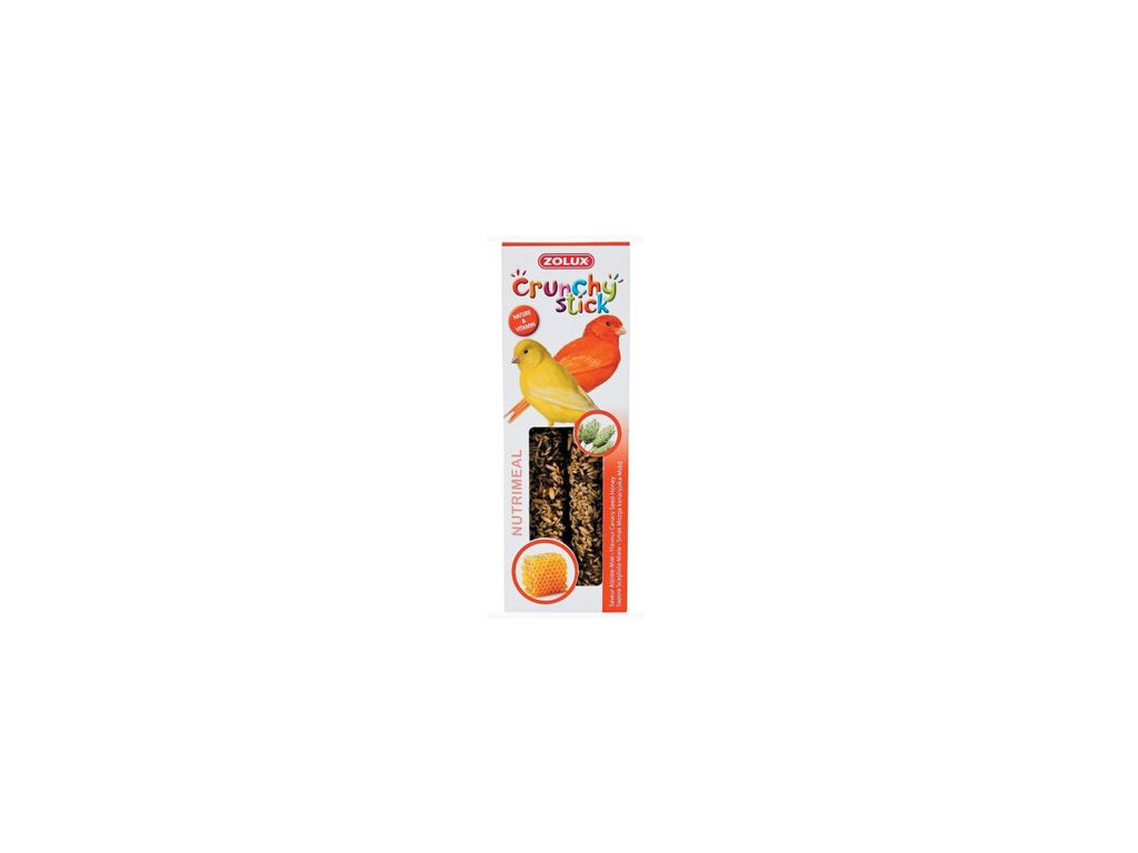 Crunchy Stick Canary Zrní/Med 2ks Zolux z kategorie Chovatelské potřeby pro ptáky a papoušky > Pamlsky pro papoušky