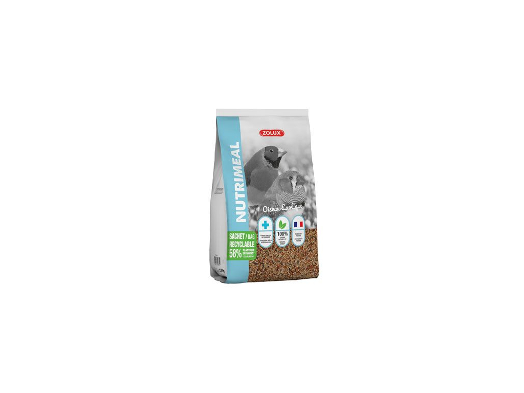 Krmivo pro exotické ptáky NUTRIMEAL 2,5kg Zolux z kategorie Chovatelské potřeby pro ptáky a papoušky > Krmivo pro papoušky