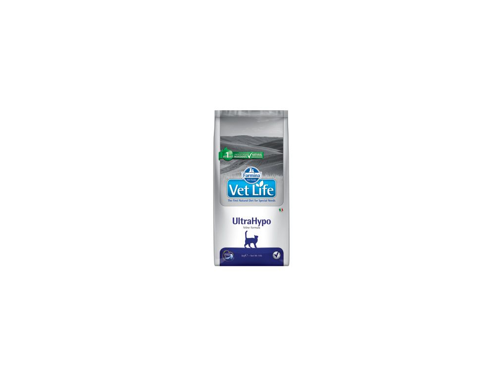Vet Life Natural CAT Ultrahypo 400g z kategorie Chovatelské potřeby a krmiva pro kočky > Krmivo a pamlsky pro kočky > Veterinární diety pro kočky