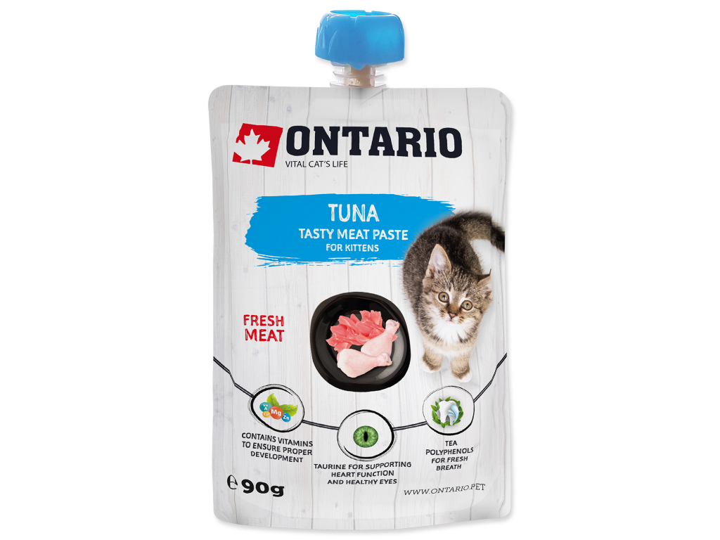 ONTARIO Kitten Tuna Fresh Meat Paste 90 g z kategorie Chovatelské potřeby a krmiva pro kočky > Krmivo a pamlsky pro kočky > Pamlsky pro kočky