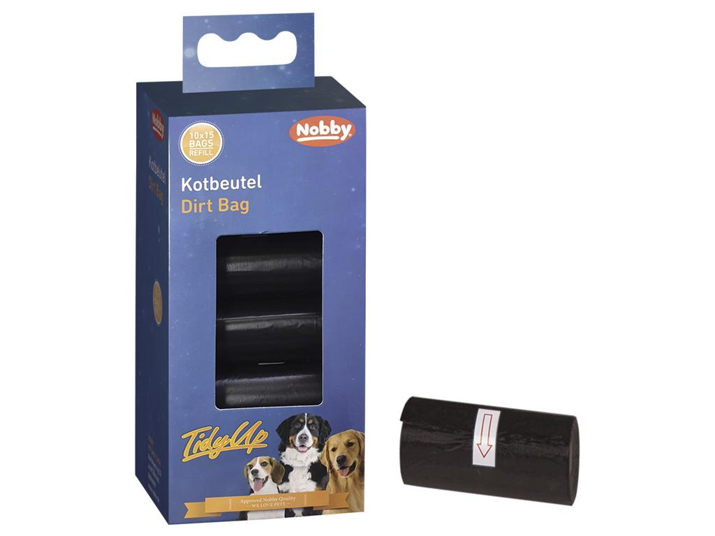 Nobby TidyUp sáčky na exkrementy černé 10 rolí z kategorie Chovatelské potřeby a krmiva pro psy > Hygiena a kosmetika psa > Zásobníky a sáčky na psí exkrementy