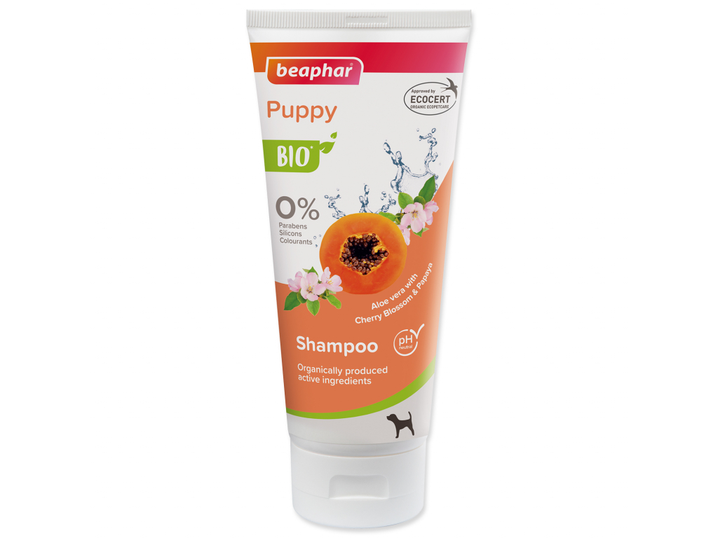 BEAPHAR BIO Šampon pro štěňata 200 ml z kategorie Chovatelské potřeby a krmiva pro psy > Hygiena a kosmetika psa > Šampóny a spreje pro psy