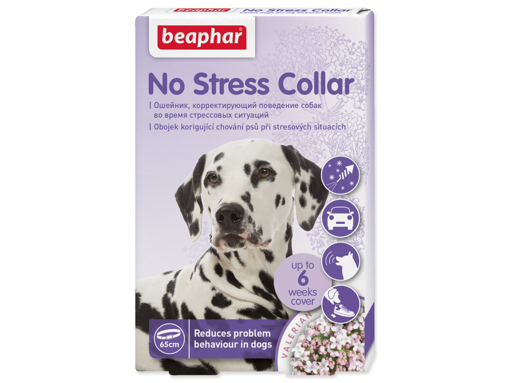 BEAPHAR No Stress obojek pro psy 65 cm 1 ks z kategorie Chovatelské potřeby a krmiva pro psy > Vitamíny a léčiva pro psy > Zklidnění, nevolnost u psů
