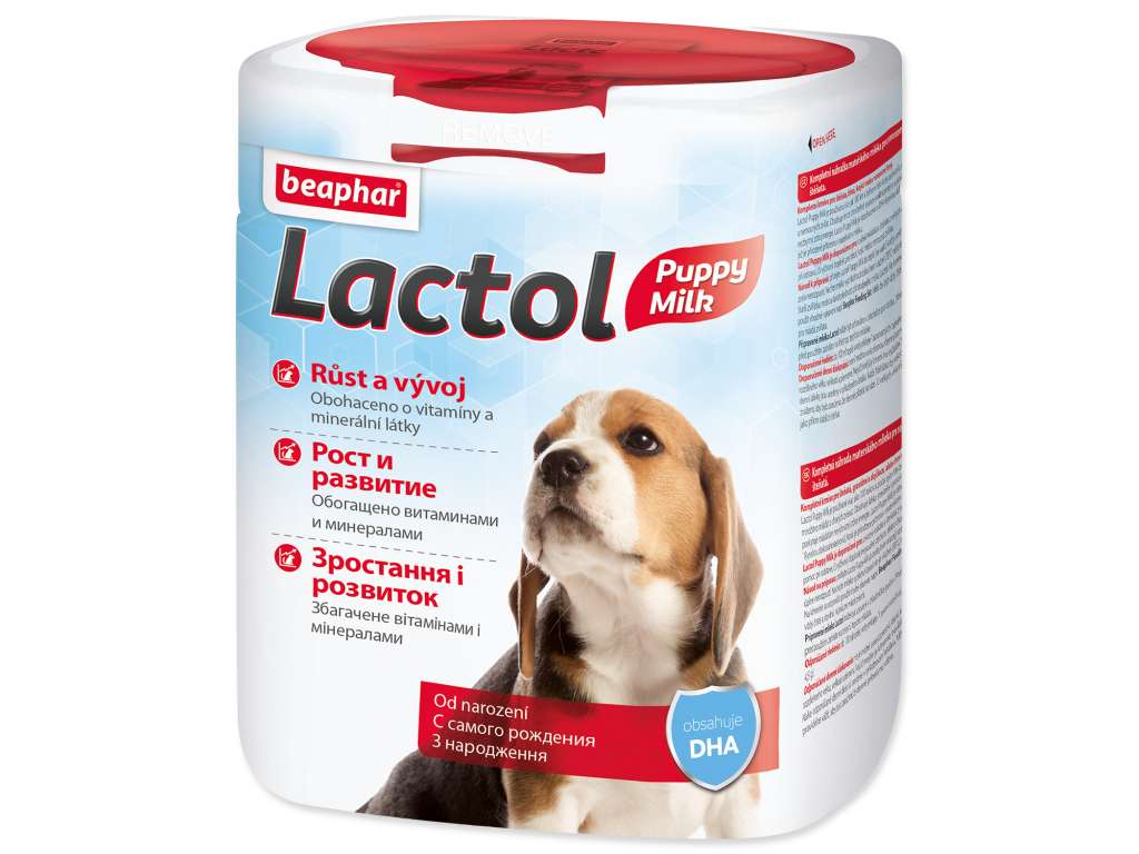 BEAPHAR Lactol Puppy Milk mléko sušené 500 g z kategorie Chovatelské potřeby a krmiva pro psy > Krmiva pro psy > Štěněcí mléko