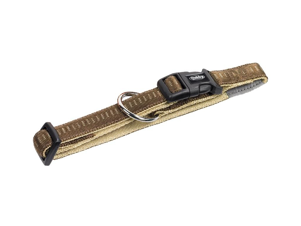 Nobby SOFT GRIP obojek M-L 40-55cm / 25mm hnědá z kategorie Chovatelské potřeby a krmiva pro psy > Obojky, vodítka a postroje pro psy > Obojky pro psy