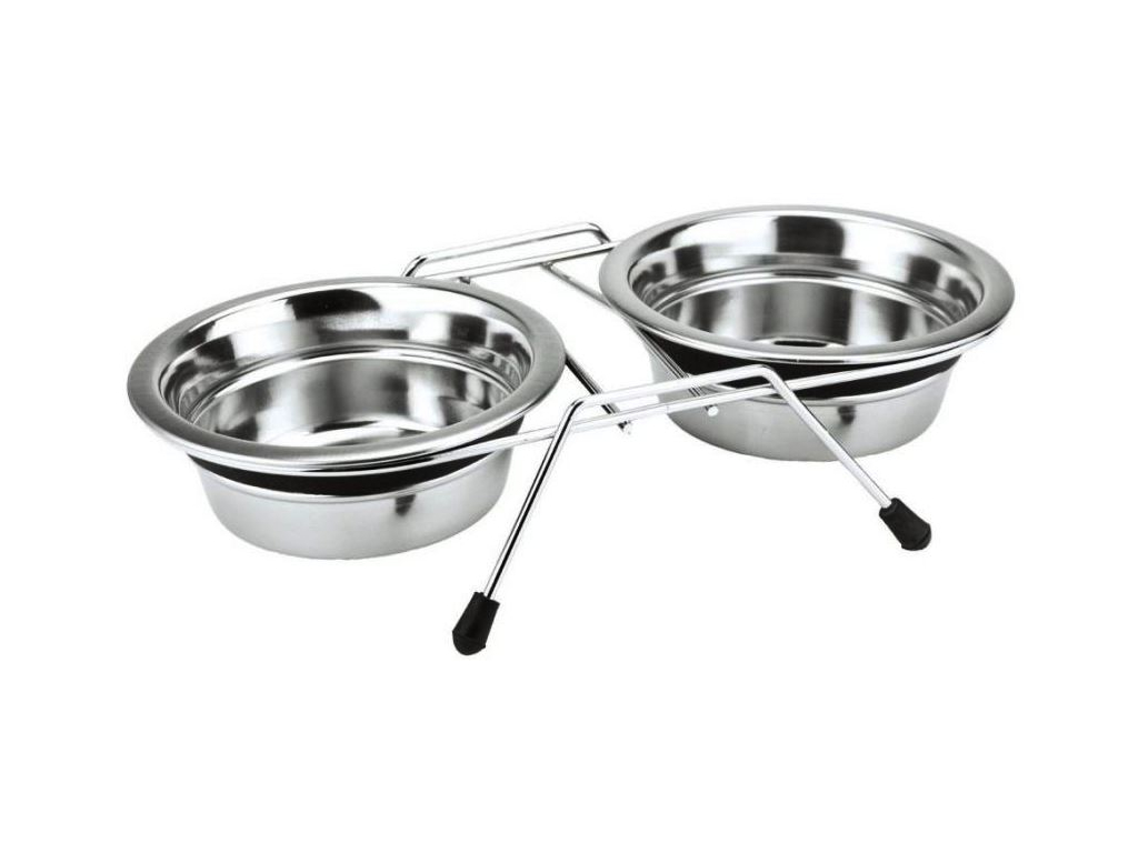 Nobby nerezový stojan + 2 misky 2,5l/24cm z kategorie Chovatelské potřeby a krmiva pro psy > Misky a dávkovače pro psy > výškové stojany pro psy