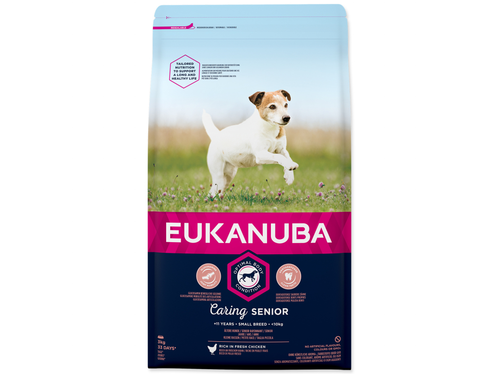 EUKANUBA Senior Small Breed 3 kg z kategorie Chovatelské potřeby a krmiva pro psy > Krmiva pro psy > Granule pro psy