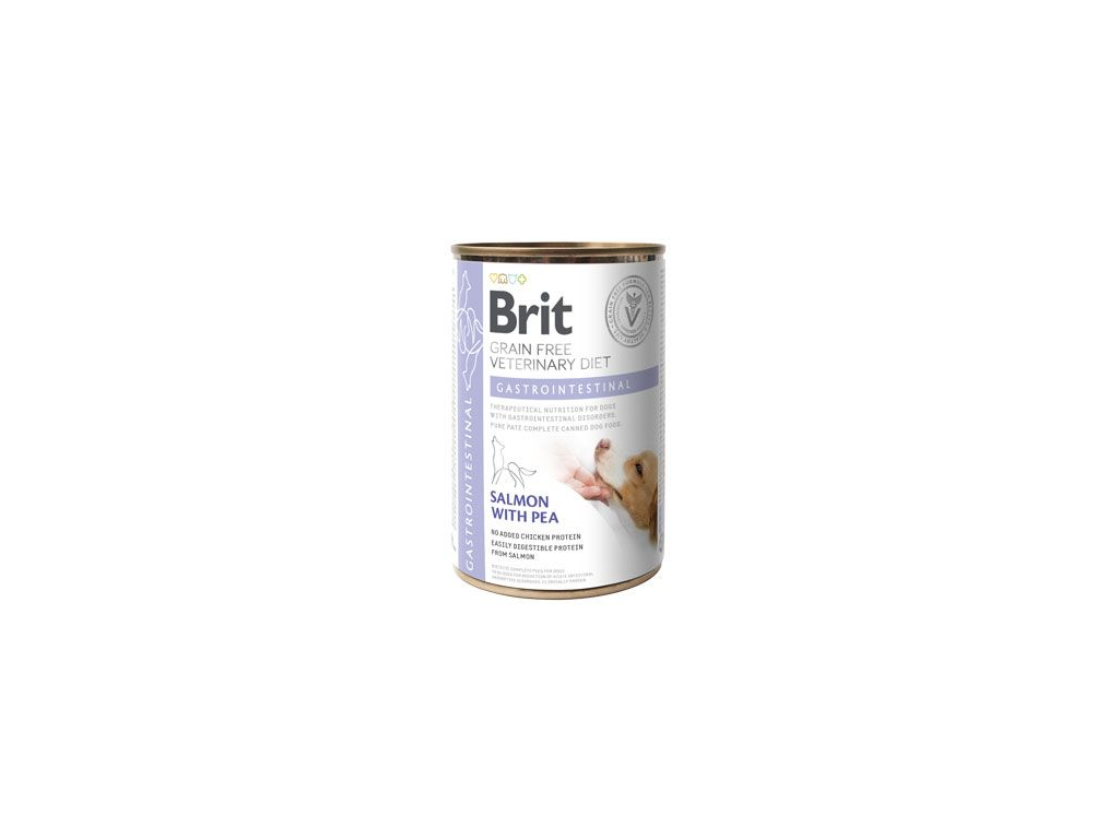 Brit VD Dog GF konz. Gastrointestinal 400g z kategorie Chovatelské potřeby a krmiva pro psy > Krmiva pro psy > Veterinární diety pro psy