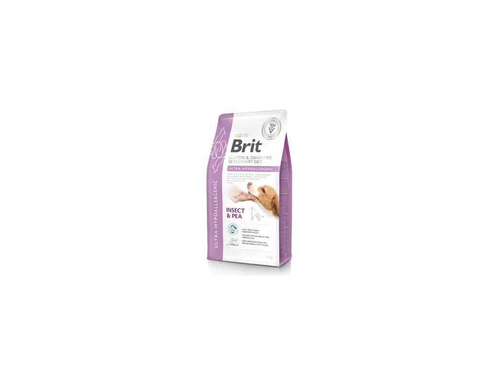 Brit VD Dog GF Ultra-Hypoallergenic 2kg z kategorie Chovatelské potřeby a krmiva pro psy > Krmiva pro psy > Veterinární diety pro psy