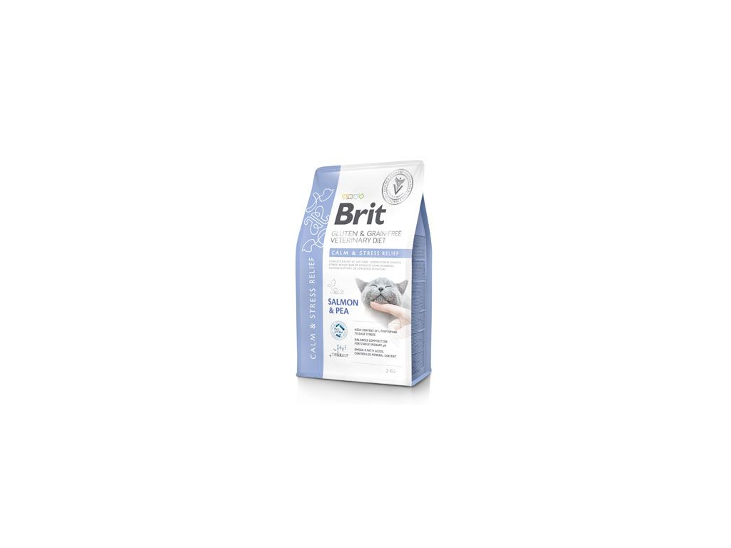 Brit VD Cat GF Care Calm&Stress Relief 2kg z kategorie Chovatelské potřeby a krmiva pro kočky > Krmivo a pamlsky pro kočky > Veterinární diety pro kočky