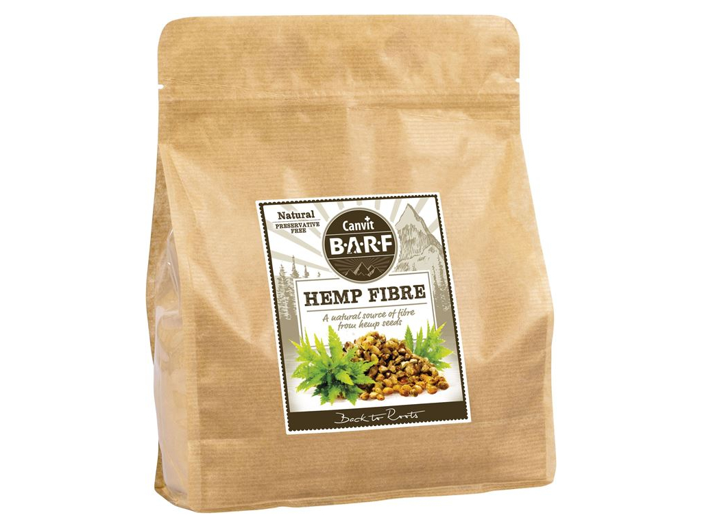 Canvit BARF Hemp Fiber konopné semínko 800g z kategorie Chovatelské potřeby a krmiva pro psy > Krmiva pro psy > BARF pro psy