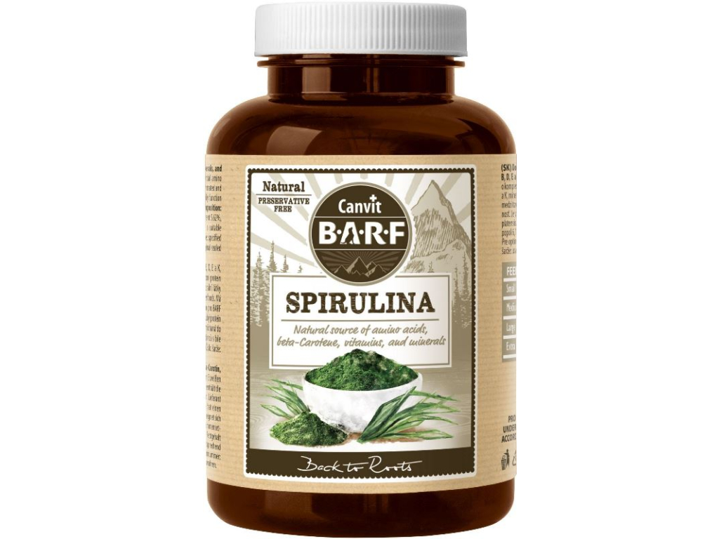 Canvit BARF Spirulina 180g z kategorie Chovatelské potřeby a krmiva pro psy > Krmiva pro psy > BARF pro psy