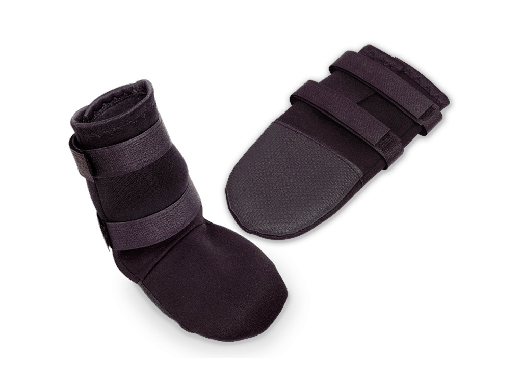 Botička ochranná černá Nobby vel. L 18 cm 2 ks z kategorie Chovatelské potřeby a krmiva pro psy > Oblečky a doplňky pro psy > Botičky, bandáže pro psy