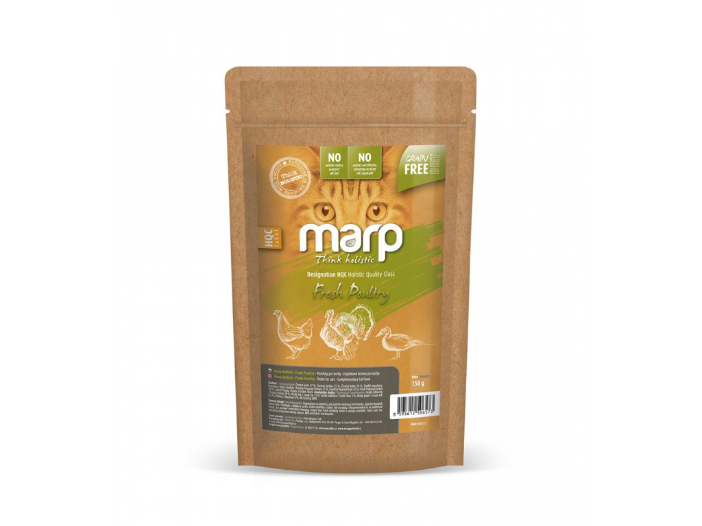 Marp Holistic Fresh Poultry - pamlsky pro kočky 150g z kategorie Chovatelské potřeby a krmiva pro kočky > Krmivo a pamlsky pro kočky > Pamlsky pro kočky