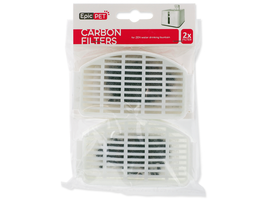 Filtr EPIC PET uhlíkový pro ZEN fontánu 2 ks z kategorie Chovatelské potřeby a krmiva pro kočky > Misky, dávkovače pro kočky > dávkovače, fontánky pro kočky