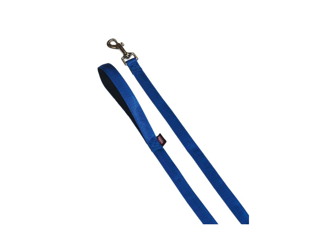 Nobby SOFT GRIP vodítko nylon 120cm / 15mm modrá z kategorie Chovatelské potřeby a krmiva pro psy > Obojky, vodítka a postroje pro psy > Vodítka pro psy > Klasická vodítka pro psy