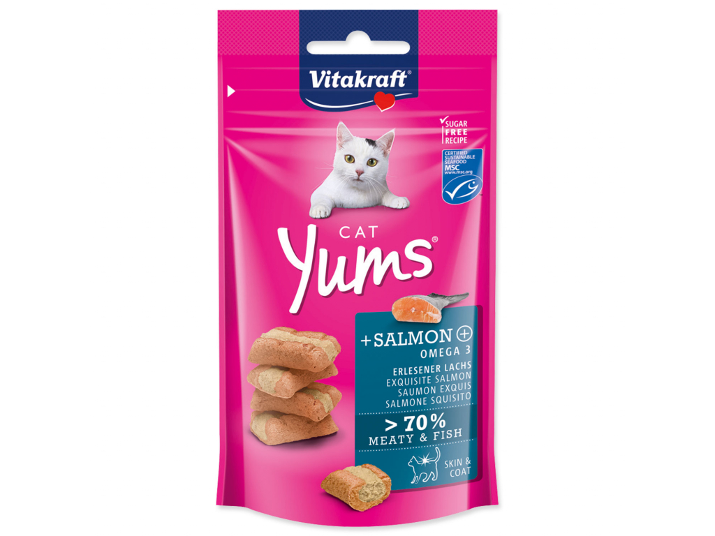 VITAKRAFT Cat Yums Lachs 40 g z kategorie Chovatelské potřeby a krmiva pro kočky > Krmivo a pamlsky pro kočky > Pamlsky pro kočky