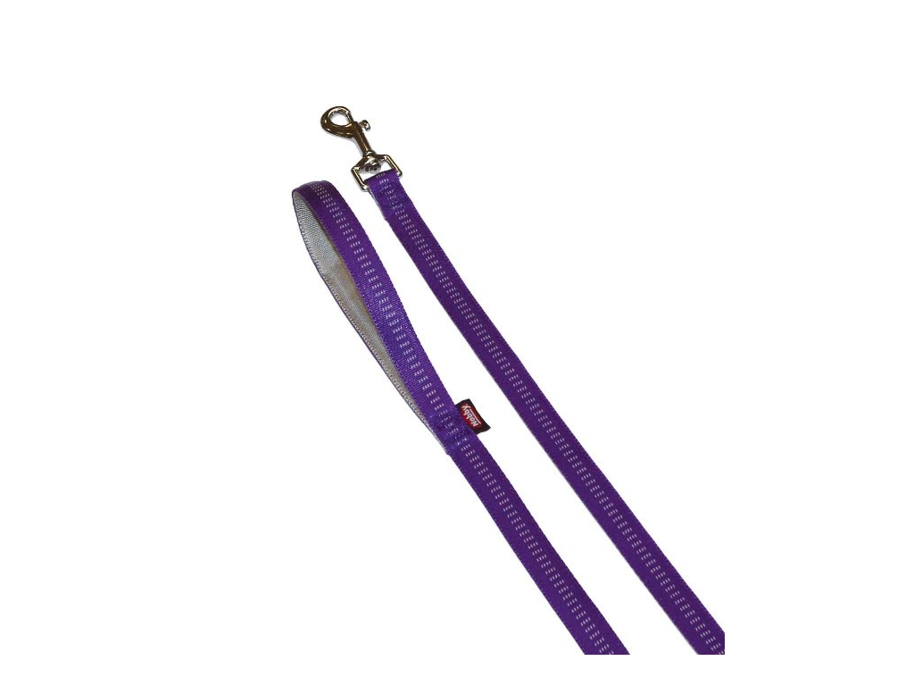 Nobby SOFT GRIP vodítko nylon 120cm / 15mm fialová z kategorie Chovatelské potřeby a krmiva pro psy > Obojky, vodítka a postroje pro psy > Vodítka pro psy > Klasická vodítka pro psy