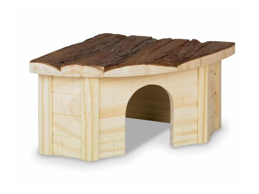 Nobby Woodland Gordi domek pro hlodavce dřevo 30 x 30 x 16 cm z kategorie Chovatelské potřeby a krmiva pro hlodavce a malá zvířata > Domečky, odpočívadla