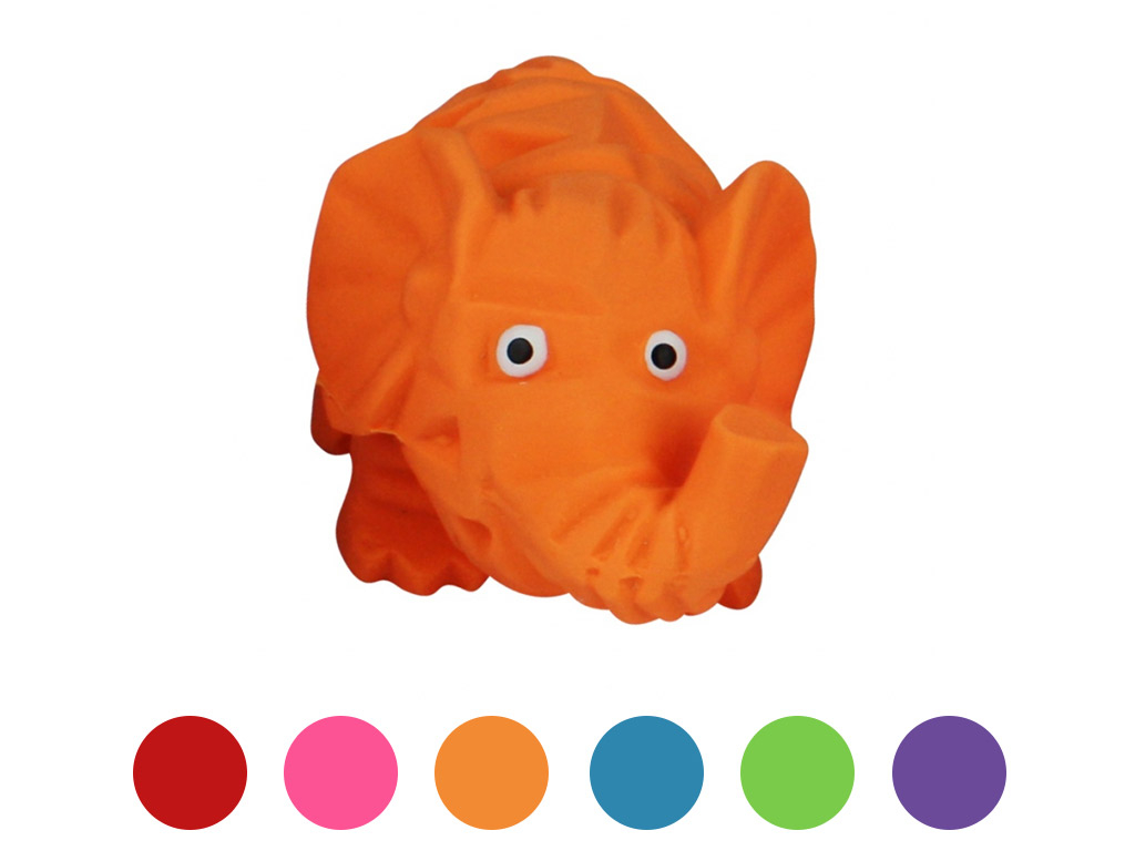 Hračka Multipet Origami Pals slon latex 10 cm 1 ks z kategorie Chovatelské potřeby a krmiva pro psy > Hračky pro psy > Latexové hračky pro psy