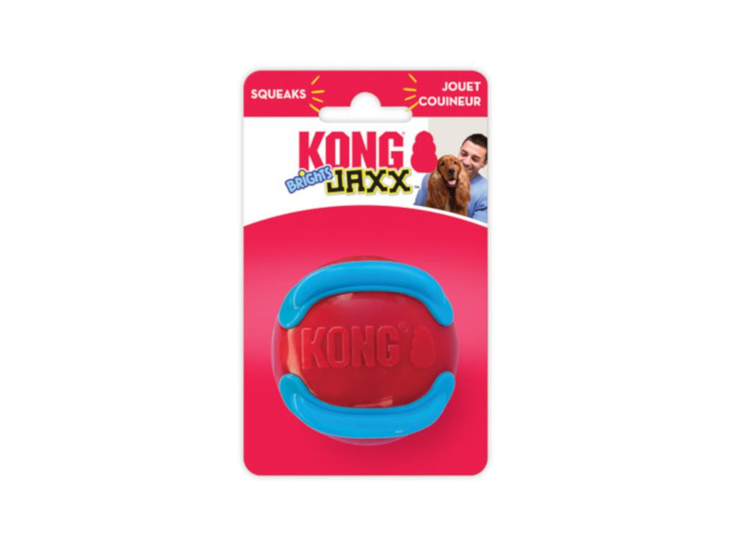 Hračka guma Jaxx Brights míč KONG M mix z kategorie Chovatelské potřeby a krmiva pro psy > Hračky pro psy > Kong hračky pro psy