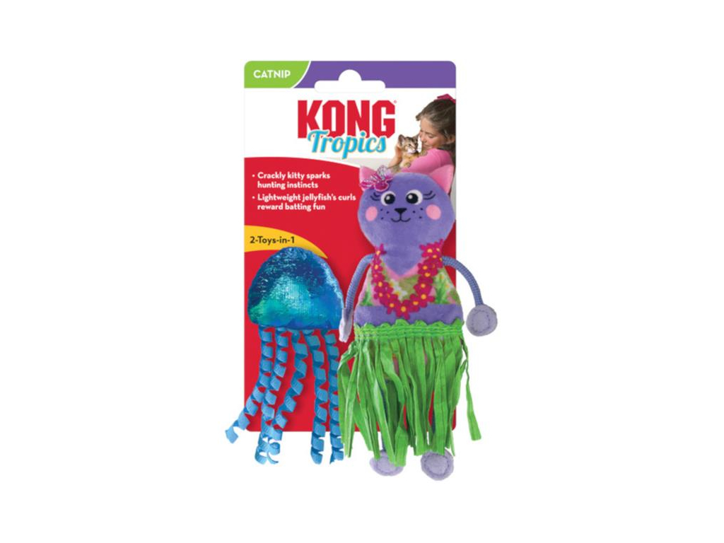 Hračka cat Tropics hula KONG z kategorie Chovatelské potřeby a krmiva pro kočky > Hračky pro kočky > Kong hračky pro kočky
