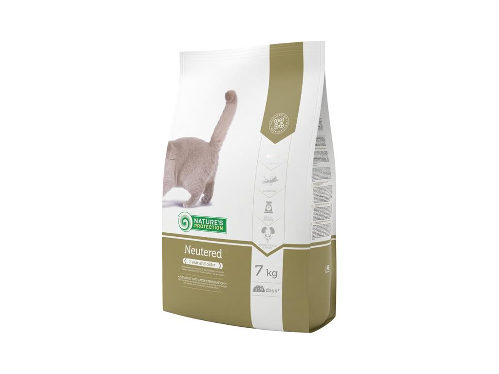 Nature's Protection Cat Dry Sterilised 7 kg z kategorie Chovatelské potřeby a krmiva pro kočky > Krmivo a pamlsky pro kočky > Granule pro kočky