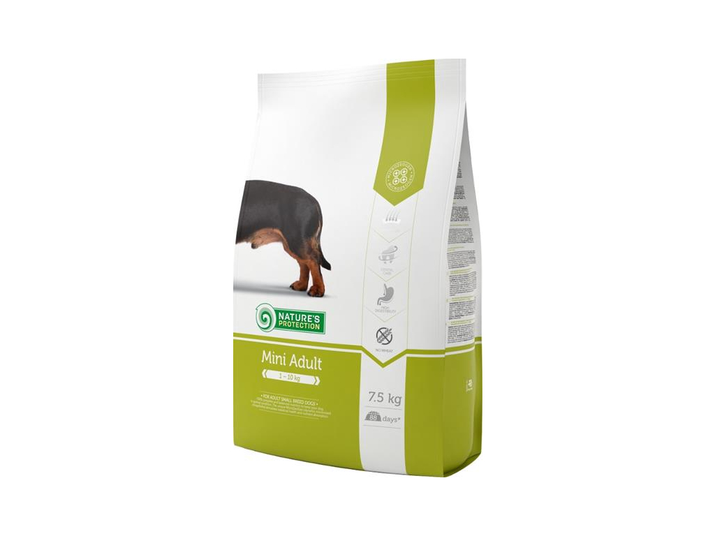 Nature's Protection Dog Dry Adult Mini 7,5 kg z kategorie Chovatelské potřeby a krmiva pro psy > Krmiva pro psy > Granule pro psy