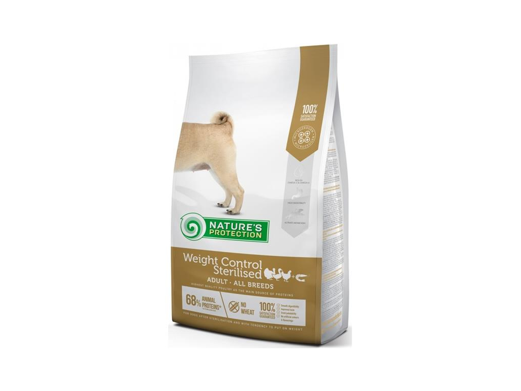 Nature's Protection Dog Dry Weight Control Sterilised 4 kg z kategorie Chovatelské potřeby a krmiva pro psy > Krmiva pro psy > Granule pro psy