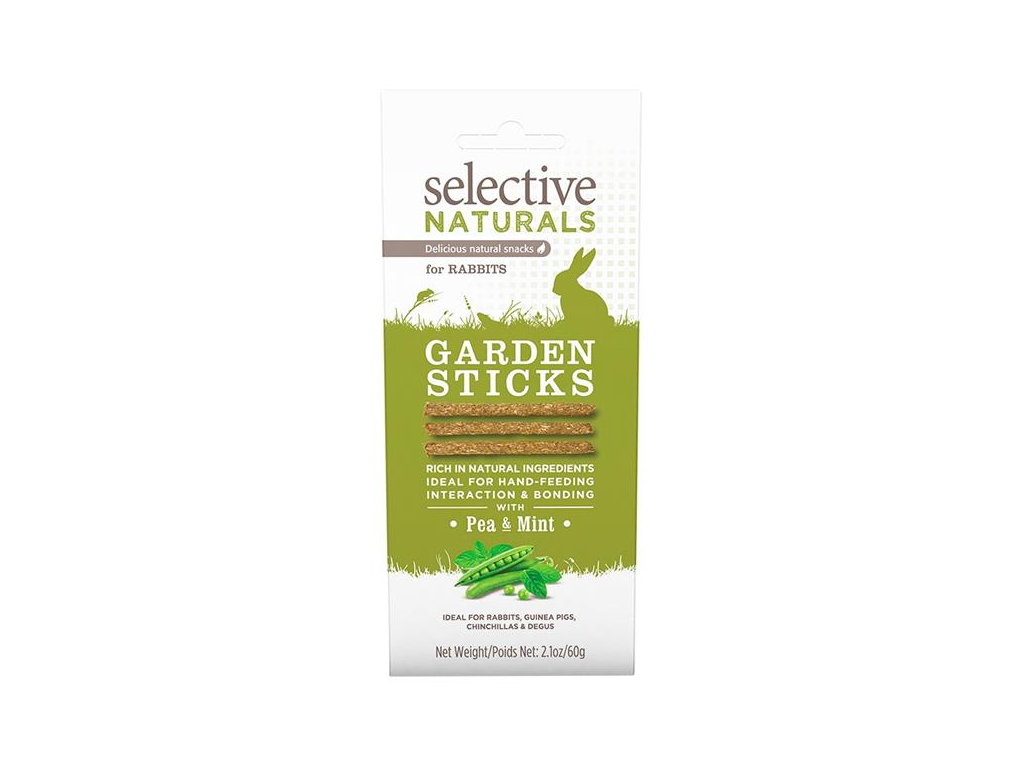 Supreme Selective Naturals snack Garden Sticks 60g z kategorie Chovatelské potřeby a krmiva pro hlodavce a malá zvířata > Pamlsky pro hlodavce
