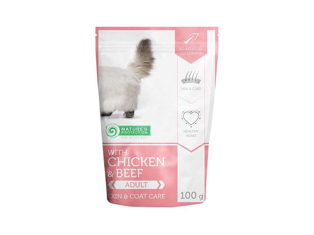 Nature's Protection Cat kapsička Persian chicken&beef 100g z kategorie Chovatelské potřeby a krmiva pro kočky > Krmivo a pamlsky pro kočky > Kapsičky pro kočky