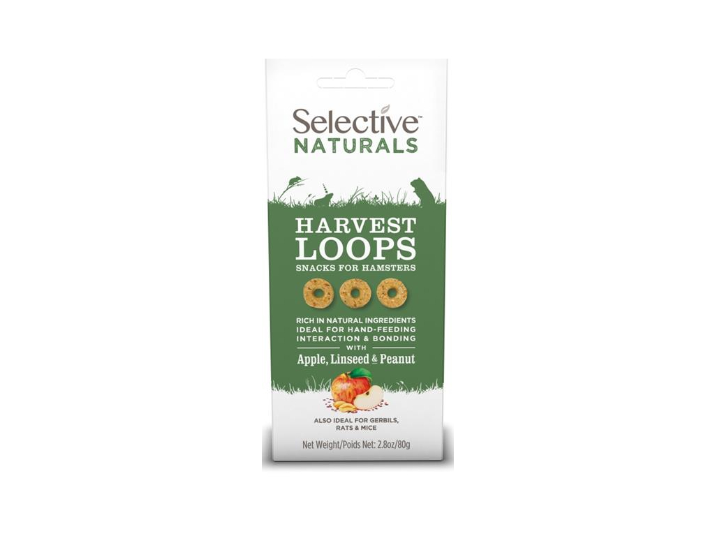Supreme Selective Naturals snack Harvest Loops 80 g z kategorie Chovatelské potřeby a krmiva pro hlodavce a malá zvířata > Pamlsky pro hlodavce
