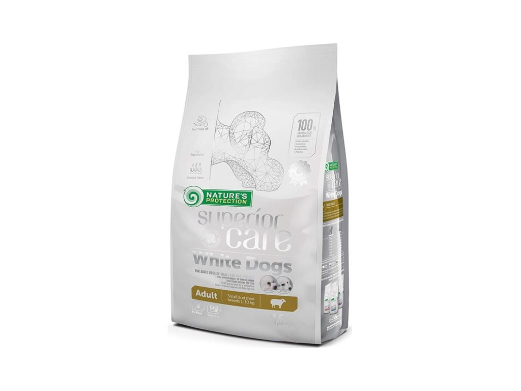 Nature's Protection Superior Care Dog Dry White Dogs Adult Small Breeds Lamb 1,5 kg z kategorie Chovatelské potřeby a krmiva pro psy > Krmiva pro psy > Granule pro psy