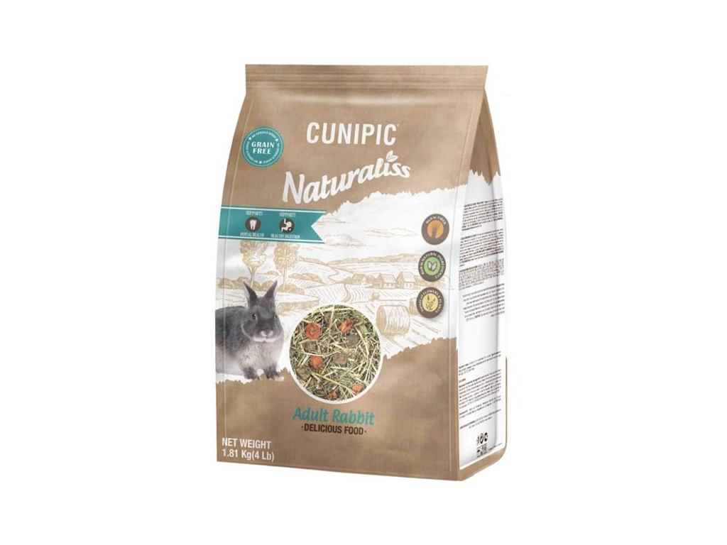Cunipic Naturaliss Rabbit Adult - dospělý králík 1,81 kg z kategorie Chovatelské potřeby a krmiva pro hlodavce a malá zvířata > Krmiva pro hlodavce a malá zvířata