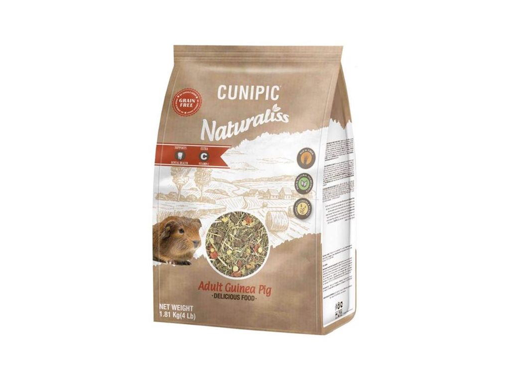 Cunipic Naturaliss Guinea Pig Adult - dospělé morče 1,81 kg z kategorie Chovatelské potřeby a krmiva pro hlodavce a malá zvířata > Krmiva pro hlodavce a malá zvířata