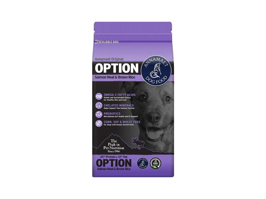 Annamaet OPTION 24% 11,35 kg (25lb) z kategorie Chovatelské potřeby a krmiva pro psy > Krmiva pro psy > Granule pro psy