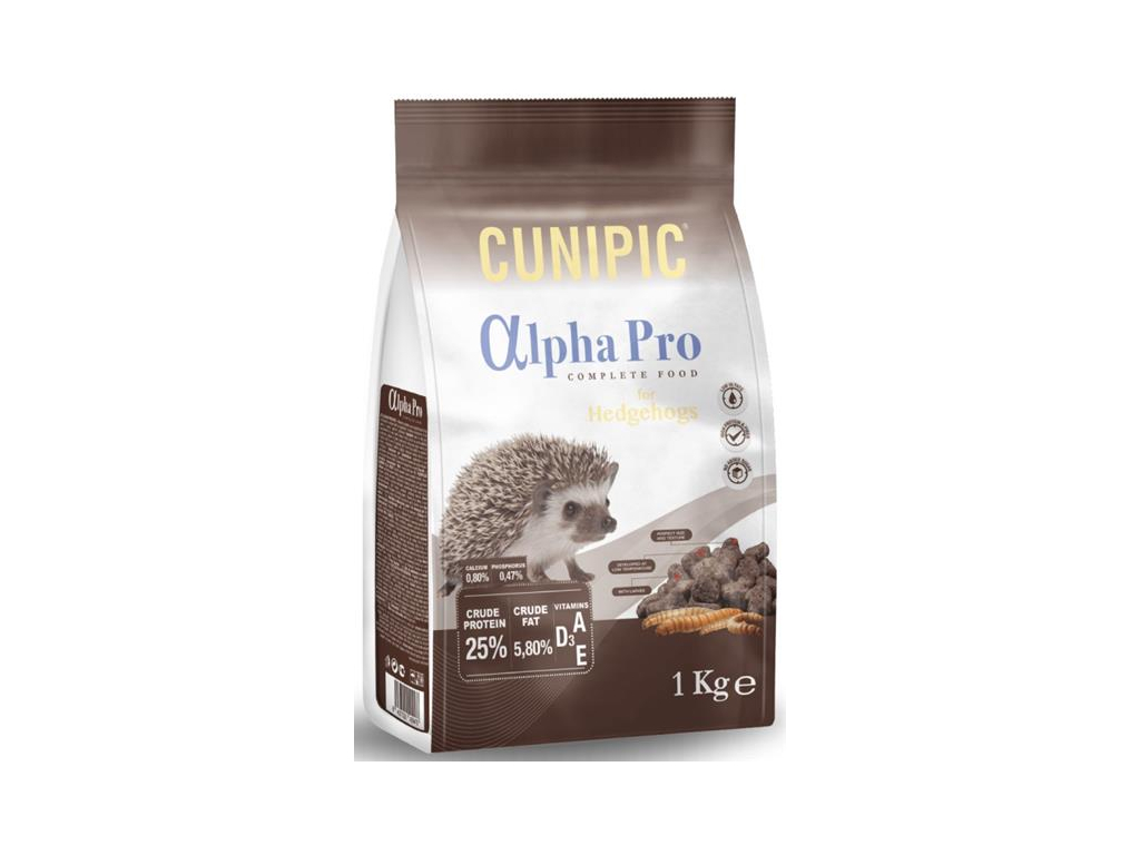 Cunipic Alpha Pro Hedgehog - ježek 1 kg z kategorie Chovatelské potřeby a krmiva pro hlodavce a malá zvířata > Krmiva pro hlodavce a malá zvířata
