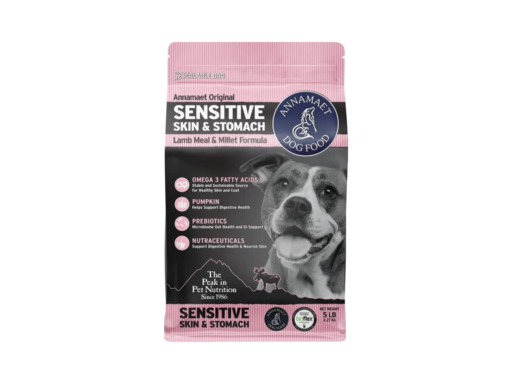 Annamaet Sensitive Skin&Stomach 2,27 kg (5lb) z kategorie Chovatelské potřeby a krmiva pro psy > Krmiva pro psy > Granule pro psy