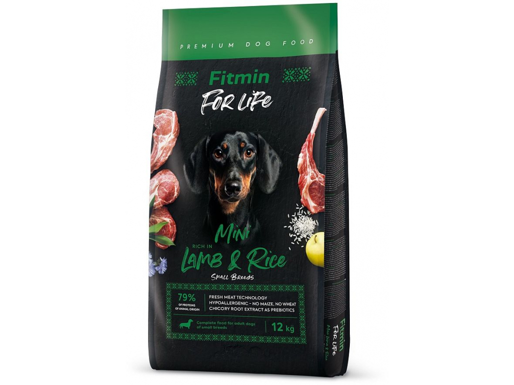 Fitmin For Life Mini Lamb & Rice 12kg z kategorie Chovatelské potřeby a krmiva pro psy > Krmiva pro psy > Granule pro psy
