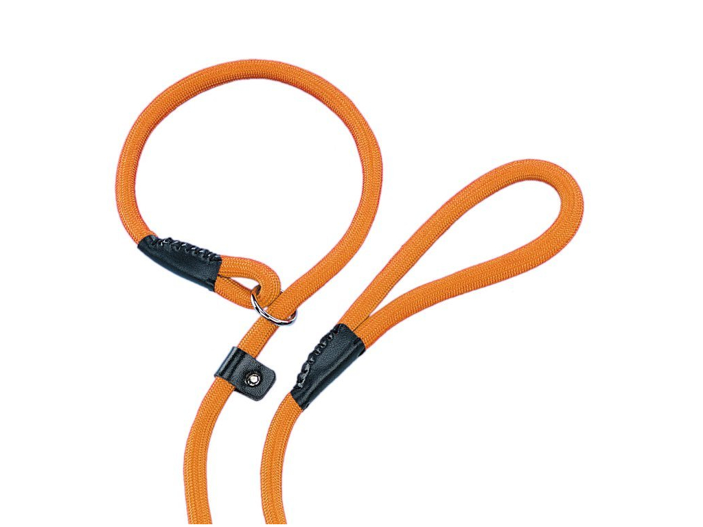 Nobby FUN vodítko s obojkem 170cm / 9mm oranžová z kategorie Chovatelské potřeby a krmiva pro psy > Obojky, vodítka a postroje pro psy > Vodítka pro psy > Klasická vodítka pro psy