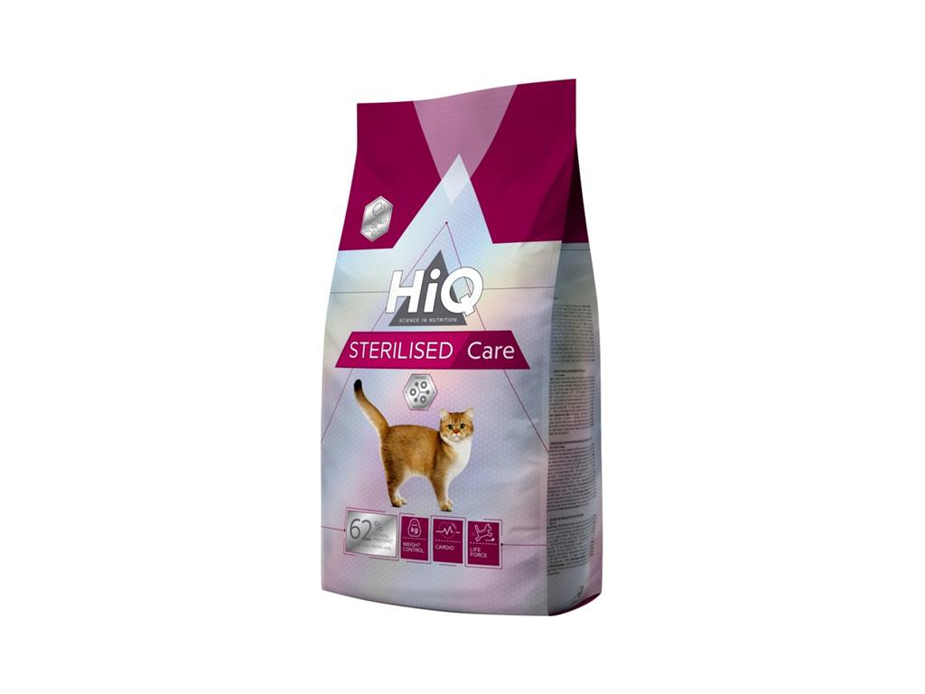 HiQ Cat Dry Adult Sterilised 6,5 kg z kategorie Chovatelské potřeby a krmiva pro kočky > Krmivo a pamlsky pro kočky > Granule pro kočky