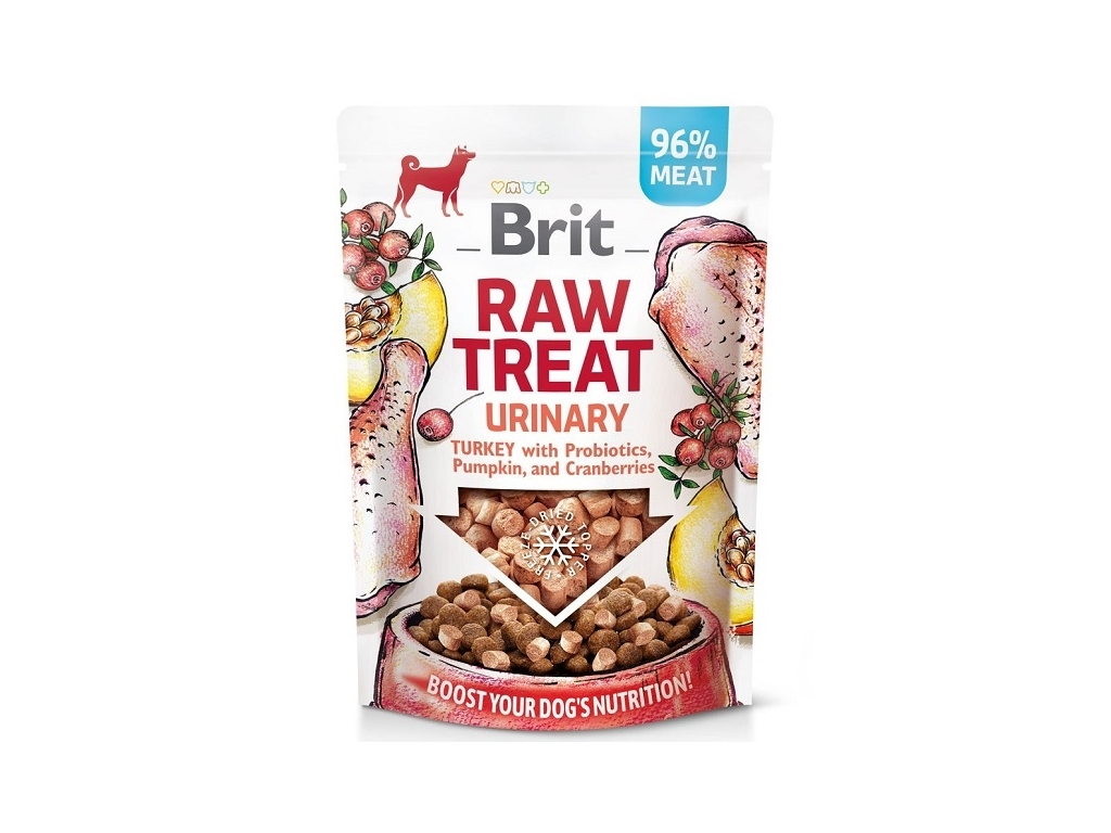 Brit Raw Treat Urinary, Turkey 40g z kategorie Chovatelské potřeby a krmiva pro psy > Pamlsky pro psy > Pamlsky sušené mrazem pro psy