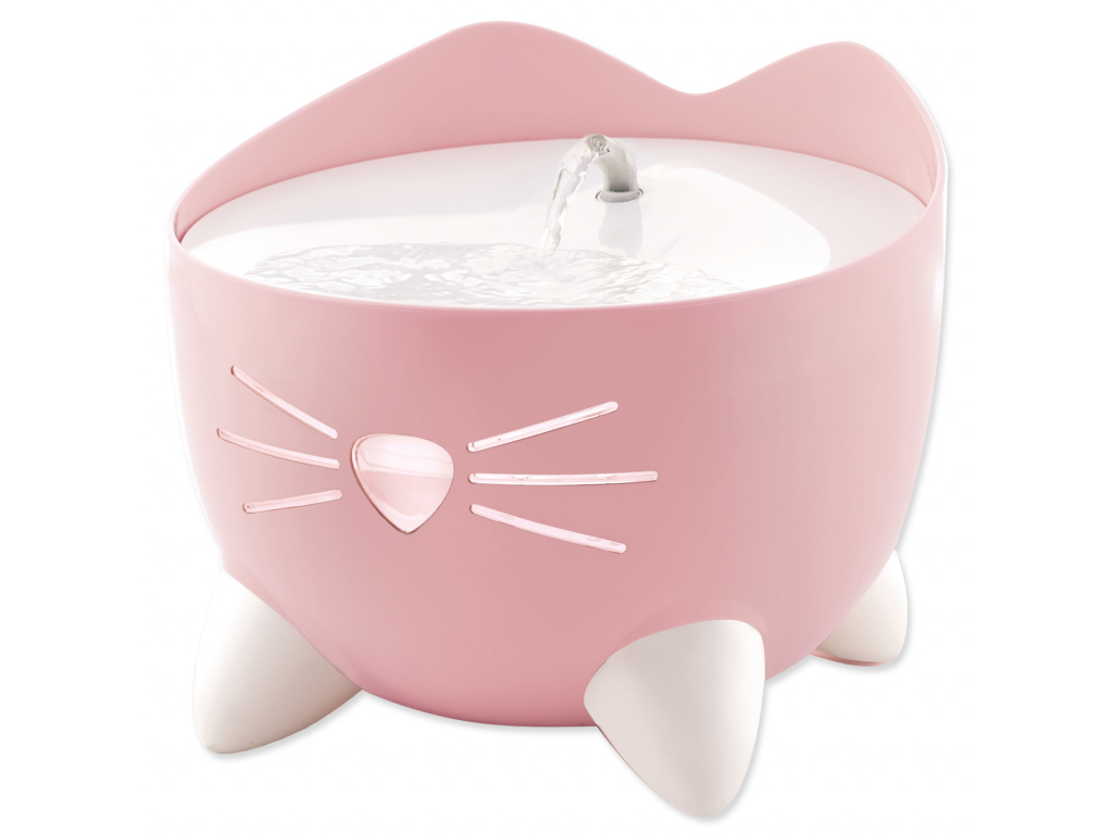 Fontána CATIT Pixi - světle růžová 2,5 L z kategorie Chovatelské potřeby a krmiva pro kočky > Misky, dávkovače pro kočky > dávkovače, fontánky pro kočky