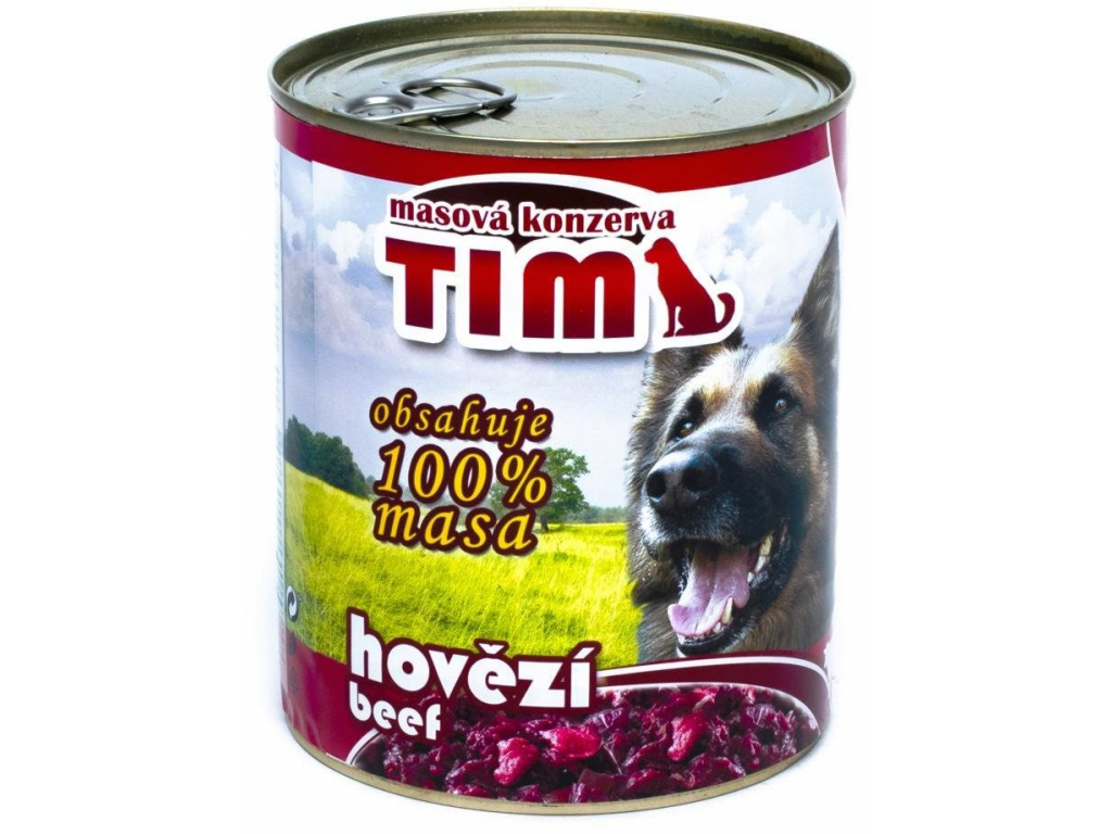 Falco Tim hovězí konzerva pro psy 800g z kategorie Chovatelské potřeby a krmiva pro psy > Krmiva pro psy > Konzervy pro psy