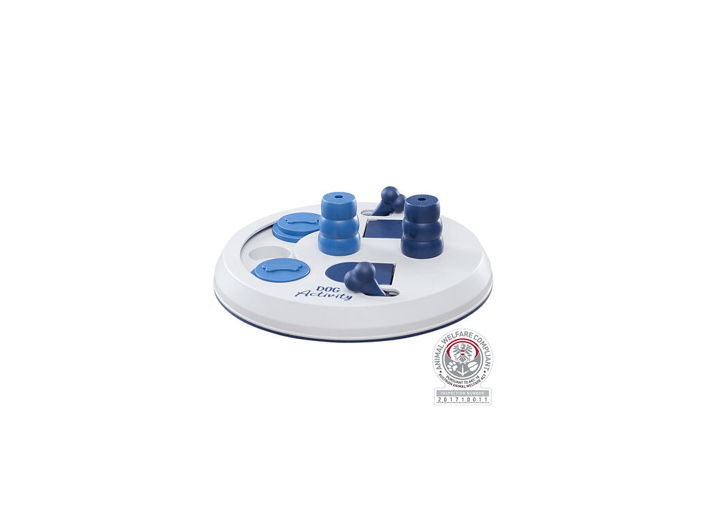 Trixie Dog Activity FLIP BOARD, kuželkami a kostičkami 23x3 cm z kategorie Chovatelské potřeby a krmiva pro psy > Hračky pro psy > Hlavolamy pro psy