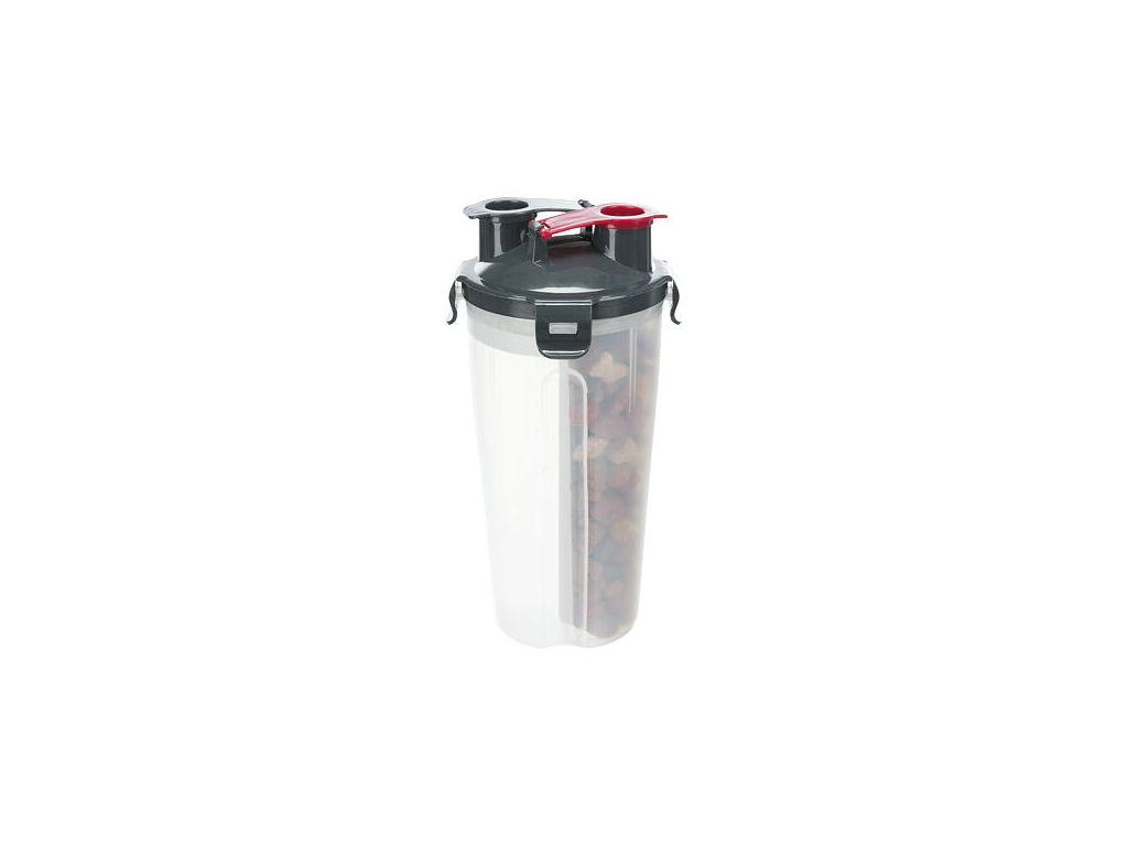 Cestovní zásobník na vodu a krmivo, včetně misky, 2 × 0.35 l/ø11 × 23 cm z kategorie Chovatelské potřeby a krmiva pro psy > Misky a dávkovače pro psy > cestovní misky pro psy