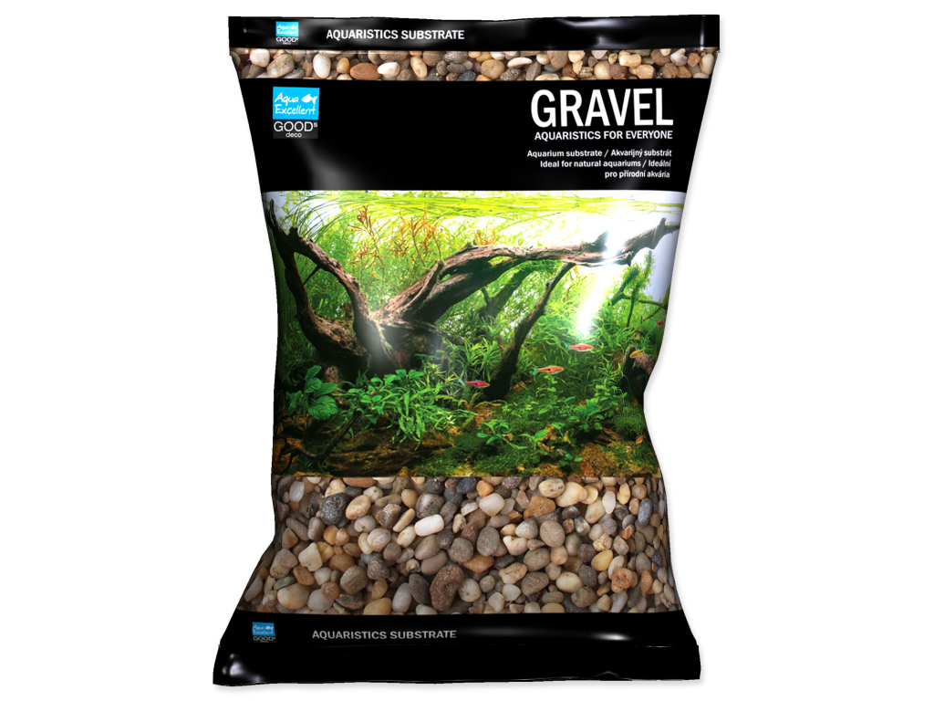 Písek AQUA EXCELLENT říční 4-8 mm 3 kg z kategorie Akvaristické a teraristické potřeby > Písky a štěrky