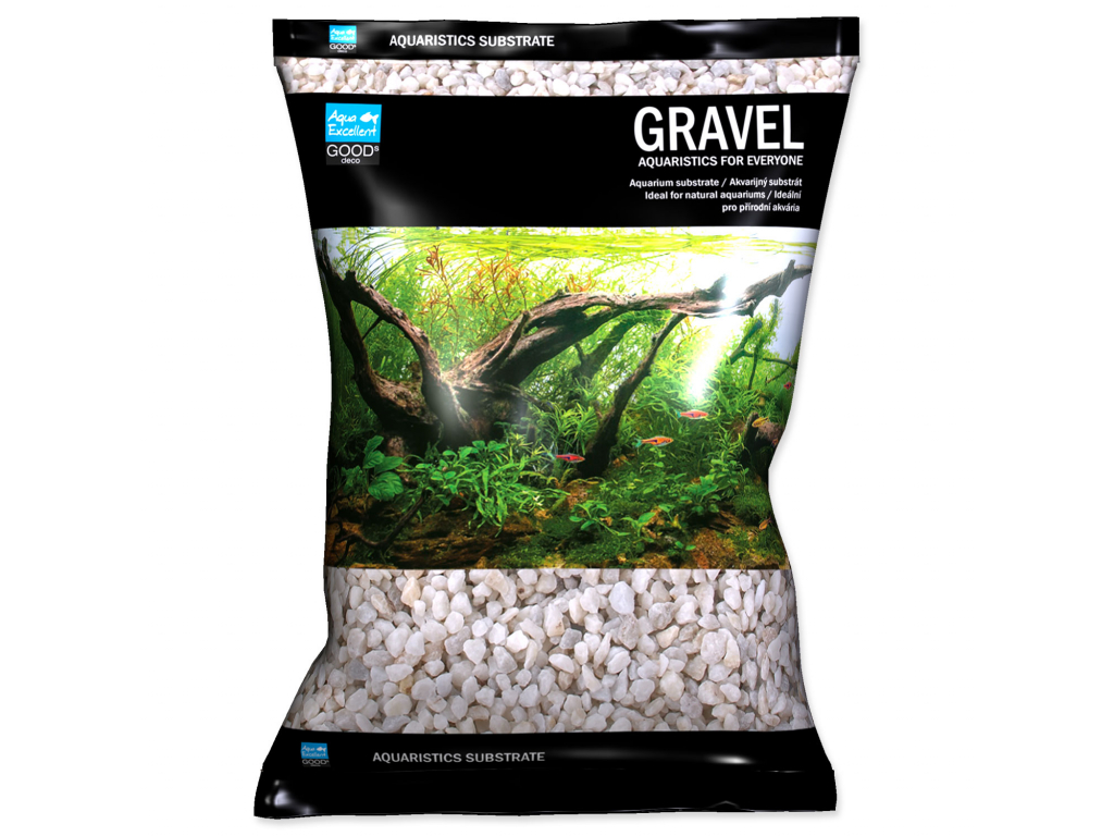 Drť AQUA EXCELLENT bílá 4-8 mm 3 kg z kategorie Akvaristické a teraristické potřeby > Písky a štěrky